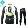 Kind Fietskleding (Wielershirt Lange Mouw + Fietsbroek Lang) 2017 Dimension Data N001 Winter Thermal Fleece